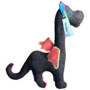 Rare! NWT TWOOLIES Wool Winged Dragon OOAK Freestanding 14.5" tall XL Handmade